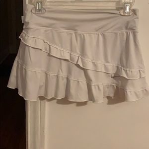 White Ruffle Nike Tennis Skirt!!